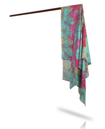 Палантин Женский SN40-GRANDE.FLEUR/FUCHSIA